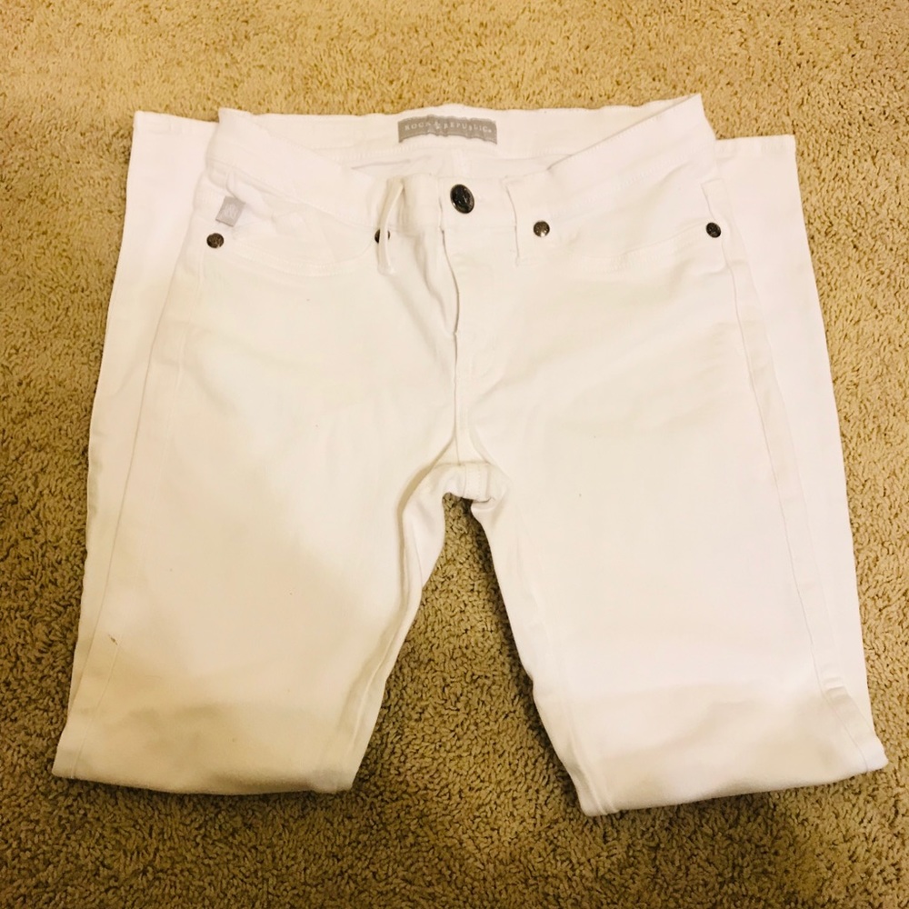 Rock & republic white jeans